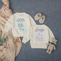 Personalized Mermaid Birthday Romper for Kids, Custom Name and Age, Soft Cotton Bubble Outfit, Matching Family Under the Sea Theme