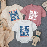 Personalized In My Baseball Brother Era Romper Baby Boy Outfit Custom Name and Number Sports-Themed Toddler Clothes for Game Day Gift
