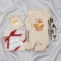 Personalized New to the Coop Baby Romper with Cute Chicken Design, Soft Cotton Farm Animal Bodysuit, Baby Shower Gift, Newborn Coming Home Outfit