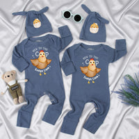 Personalized New to the Coop Baby Romper with Cute Chicken Design, Soft Cotton Farm Animal Bodysuit, Baby Shower Gift, Newborn Coming Home Outfit