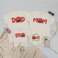 Personalized One Little Meatball Matching Shirts for Baby and Family, Cute 1st Birthday Outfit, Funny Meatball Party Theme Gift Ideas