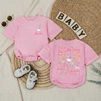 Personalized One Silly Goose 1st Birthday Romper Baby Girl Outfit Pastel Party Hat Balloons Cute Gift Soft Cotton Infant Clothes
