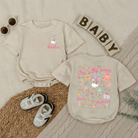 Personalized One Silly Goose 1st Birthday Romper Baby Girl Outfit Pastel Party Hat Balloons Cute Gift Soft Cotton Infant Clothes