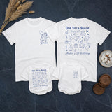 Personalized One Silly Goose First Birthday Outfit for Baby Boy or Family Shirts Custom Name and Age Whimsical Party Design in Blue