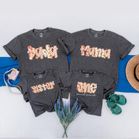 Personalized One Sweet Peach 1st Birthday Shirt for Baby Girl Peach Party Outfit Family Matching Tees Soft Cotton Retro Design Gift