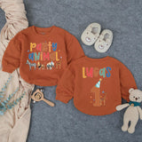 Personalized Party Animal First Birthday Romper for Baby Boy with Safari Animals, Soft Cotton Toddler Outfit Featuring Name and Age Design
