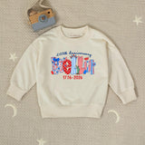 Personalized Patriotic Kids Shirt with BELIEVE Design 250th Anniversary Fourth of July Toddler Tee USA Baby Romper America 1776 2026