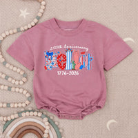 Personalized Patriotic Kids Shirt with BELIEVE Design 250th Anniversary Fourth of July Toddler Tee USA Baby Romper America 1776 2026