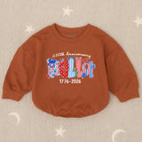 Personalized Patriotic Kids Shirt with BELIEVE Design 250th Anniversary Fourth of July Toddler Tee USA Baby Romper America 1776 2026