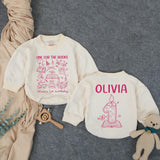 Personalized Pink First Birthday Outfit for Baby Girls, One for the Books Romper with Custom Name and Candle Design Party Clothes