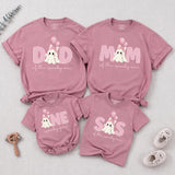 Personalized Pink Gingham 'Spooky One' Halloween Romper & Matching Family Shirts for Baby, Toddler, Kids, Mom & Dad - Soft Cotton Outfit