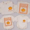 Personalized Pumpkin Crew Matching Family Shirts & Rompers, Custom Mama Dada Mini Fall Outfits for Baby, Kids & Adults, Thanksgiving Apparel