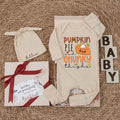 Personalized Pumpkin Pie and Chunky Thighs Baby Bodysuit Cute Fall Thanksgiving Outfit Soft Cotton Newborn Baby Shower Gift