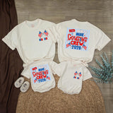 Personalized Red White and Blue Cousins Crew Shirt with American Flags Custom Name 4th of July Family Matching Tee USA Patriotic Outfit 2026