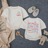 Personalized Red White and Two 2nd Birthday Shirt for Girls with Patriotic Theme Custom Name Outfit for 4th of July Party Celebration