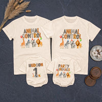Personalized Safari First Birthday Matching Family Shirts, Jungle Animal Theme Party Outfits for Baby, Toddler, Mom, Dad, Soft Cotton Tees