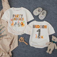 Personalized Safari First Birthday Matching Family Shirts, Jungle Animal Theme Party Outfits for Baby, Toddler, Mom, Dad, Soft Cotton Tees
