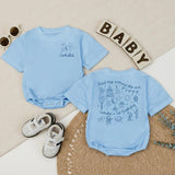 Personalized Space First Trip Around The Sun Baby Romper Custom 1st Birthday Outfit for Boy Astronaut Theme Soft Cotton Summer