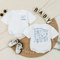 Personalized Space First Trip Around The Sun Baby Romper Custom 1st Birthday Outfit for Boy Astronaut Theme Soft Cotton Summer