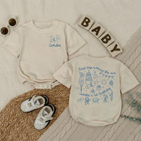 Personalized Space First Trip Around The Sun Baby Romper Custom 1st Birthday Outfit for Boy Astronaut Theme Soft Cotton Summer