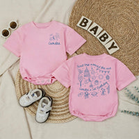 Personalized Space First Trip Around The Sun Baby Romper Custom 1st Birthday Outfit for Boy Astronaut Theme Soft Cotton Summer