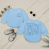 Personalized Space First Trip Around The Sun Baby Romper Custom 1st Birthday Outfit for Boy Astronaut Theme Soft Cotton Summer