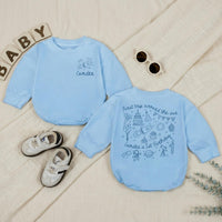 Personalized Space First Trip Around The Sun Baby Romper Custom 1st Birthday Outfit for Boy Astronaut Theme Soft Cotton Summer