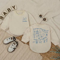 Personalized Space First Trip Around The Sun Baby Romper Custom 1st Birthday Outfit for Boy Astronaut Theme Soft Cotton Summer