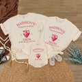 Personalized Strawberry First Birthday Shirt Custom Baby Outfit Berry Sweet 1st Birthday Party Family Matching Clothes Infant Gift 2025