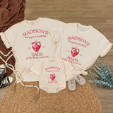 Personalized Strawberry First Birthday Shirt Custom Baby Outfit Berry Sweet 1st Birthday Party Family Matching Clothes Infant Gift 2025