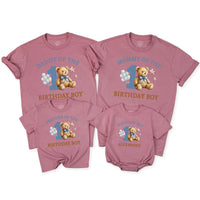 Personalized Teddy Bear 1st Birthday Boy Matching Family Shirts, Custom Name Outfit for Baby, Mommy, Daddy, Brother, Sister, Party Tees