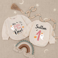 Personalized This Little Boo is One Baby Girl Romper with Cute Ghost, Halloween 1st Birthday Outfit, Pink Pumpkin Infant Clothes Gift