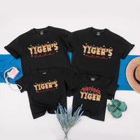 Personalized Tiger Birthday Family Shirt with Jungle Theme, Custom Party Outfit for Kids, Parents, and Siblings, Fun Celebration Tee