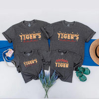 Personalized Tiger Birthday Family Shirt with Jungle Theme, Custom Party Outfit for Kids, Parents, and Siblings, Fun Celebration Tee