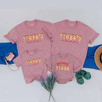 Personalized Tiger Birthday Family Shirt with Jungle Theme, Custom Party Outfit for Kids, Parents, and Siblings, Fun Celebration Tee