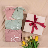 Personalized Twin Baby Romper and Hat Set Custom Name Newborn Coming Home Outfit Soft Ribbed Cotton Gift for Twins Boys or Girls