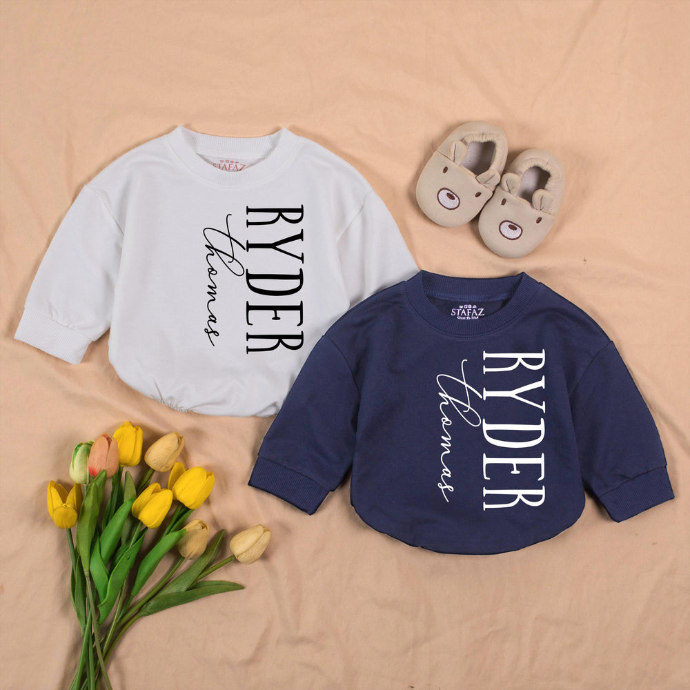 Personalized Twin Baby Romper and Hat Set Custom Name Newborn Coming Home Outfit Soft Ribbed Cotton Gift for Twins Boys or Girls