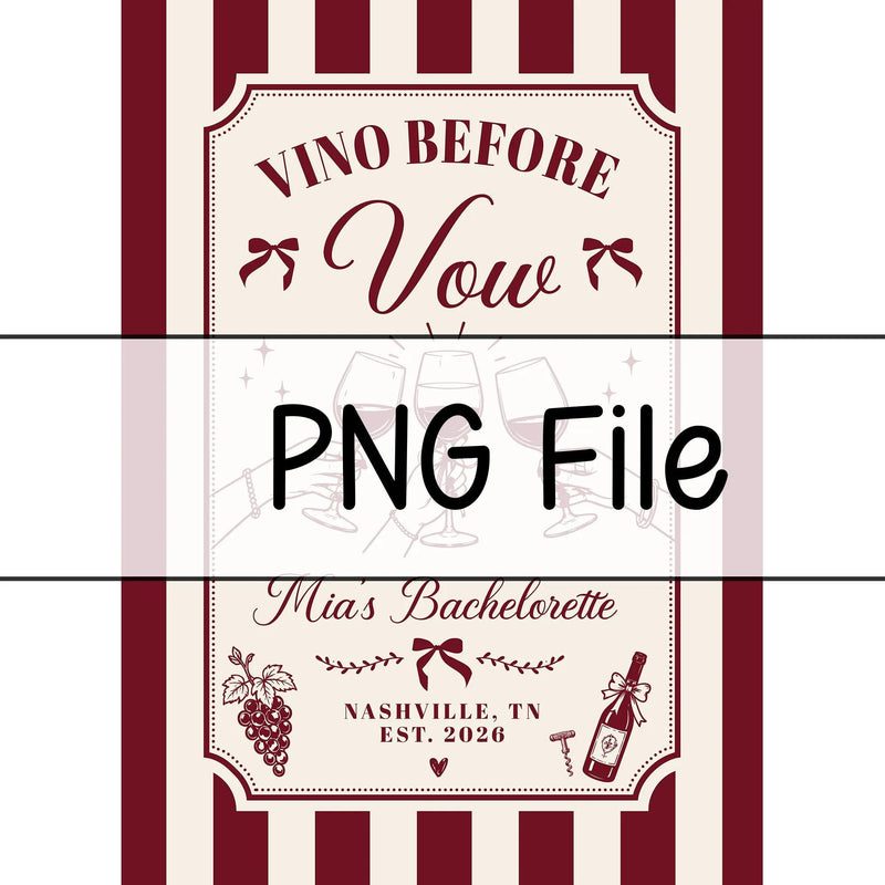 Personalized Wine Bachelorette Party Banner with Custom Name and Date, Burgundy Cream Silk Backdrop for Bride Celebration Decor