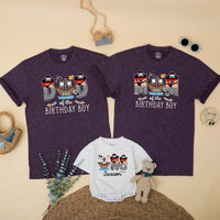 Pirate Birthday Boy Matching Family Shirts with Cartoon Ship Design, Mom Dad Toddler First Birthday Outfit, Baby Boy Gift One Year Old