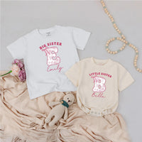 Promoted to Big Sister Little Sister Matching Set, Groovy Daisy Sibling Shirt Romper, Sibling Matching Outfit, Baby Announcement