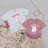 Promoted to Big Sister Little Sister Matching Set, Groovy Daisy Sibling Shirt Romper, Sibling Matching Outfit, Baby Announcement