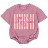 Put It On My Grandpa's Tab Baby Girl Romper Funny Pink Retro Bodysuit Infant Outfit Soft Cotton Comfortable Birthday Gift 0-24M