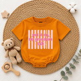 Put It on My Grandpa's Tab Baby Romper, Funny Blue Long Sleeve Bodysuit for Newborns, Soft Cotton Outfit, Cute Grandpa Gift for Babies