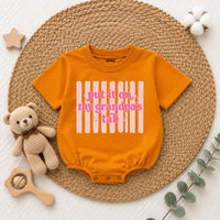 Put It on My Grandpa's Tab Baby Romper, Funny Blue Long Sleeve Bodysuit for Newborns, Soft Cotton Outfit, Cute Grandpa Gift for Babies