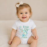 Reel Cool Family Fishing Shirts and O-Fish-Ally One Birthday Romper with Custom Name, Matching 1st Birthday Outfit for Boys or Girls
