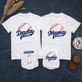 Rookie of the Year Baseball Family Matching Shirts with Custom Name, 1st Birthday Outfit for Baby, Mom, Dad, and Siblings