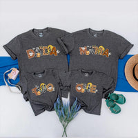 Safari Birthday Matching Family Shirts Custom Jungle Animal Print Wild Mama Dada Brother Toddler Boy Girl Party Outfit Soft Cotton