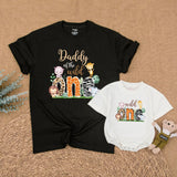 Safari Family Birthday Shirts Personalized Cute Animal Design Matching Outfits Mommy Daddy Brother of the Wild First Birthday Gift