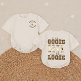 Silly Goose on the Loose Western Baby Romper Cute Cowboy Outfit for Toddlers, Southern-Inspired Gift for Baby Showers or Everyday Wear