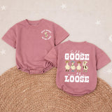 Silly Goose on the Loose Western Baby Romper Cute Cowboy Outfit for Toddlers, Southern-Inspired Gift for Baby Showers or Everyday Wear